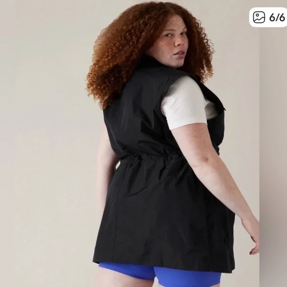 NWT ATHLETA black boundless vest Size 3X - Picture 2 of 6